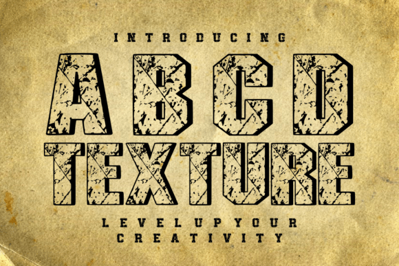 Abcd Texture – Bold Gritty Grunge Display Font