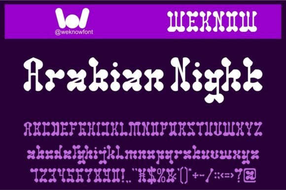 Arabian Night: The Enchanting Display Font for Editorial Design