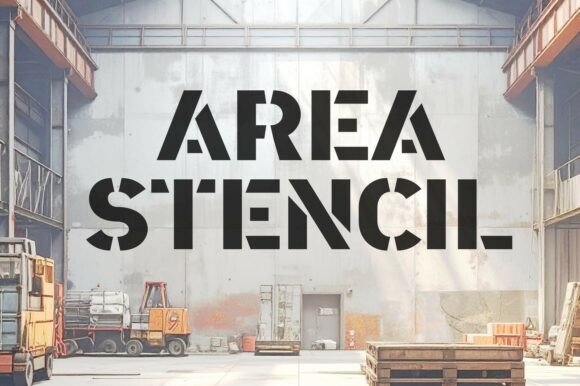 Area Stencil: A Bold Display Font for Editorial Impact