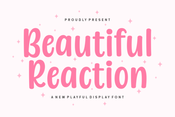 Beautiful Reaction Font for Handmade Creations