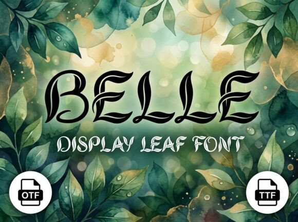 Belle: The Avant-Garde Typeface for Handmade Creators