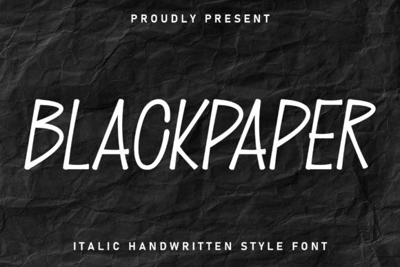 Blackpaper: A Playful Display Font for Captivating Branding