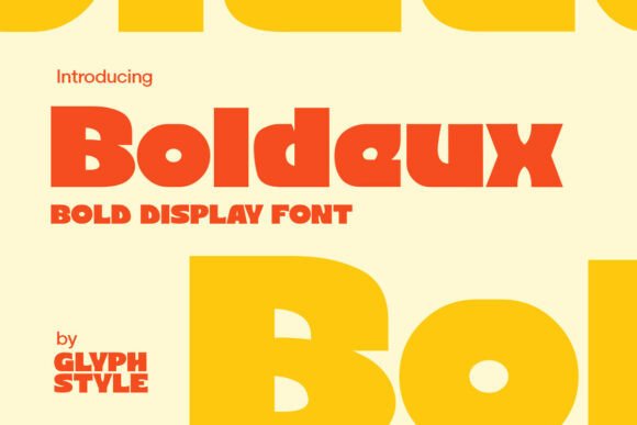 Boldeux: The Bold Display Font for Handmade Shop Branding