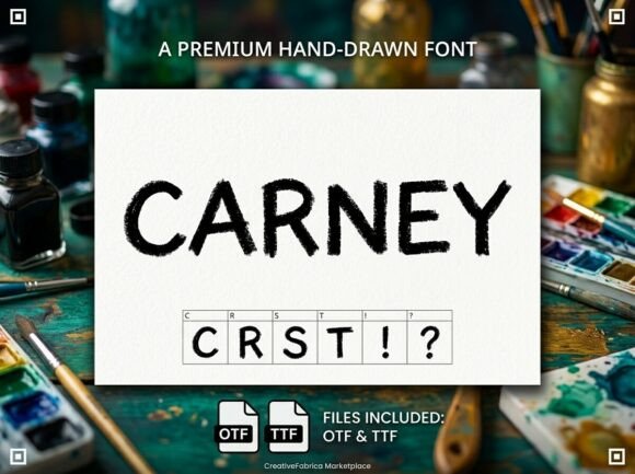 Carney: A Stunning Display Font for Editorial Design