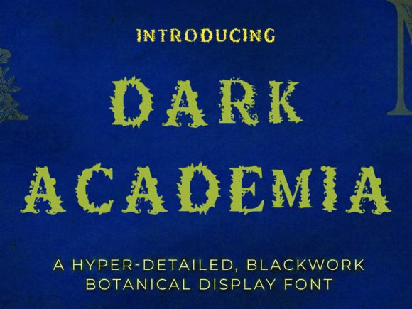 Dark Academia Font for Moody, Elegant Branding