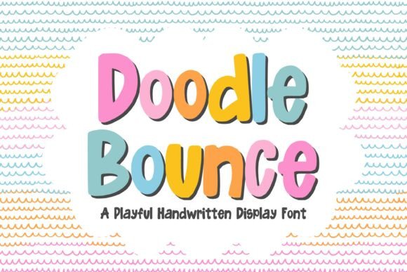 Doodle Bounce Font for Handmade Creativity and Branding