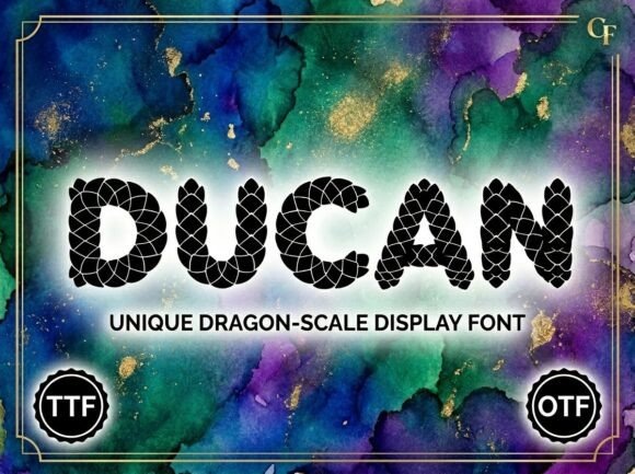 Ducan: A Legendary Display Font for High-Impact Campaigns