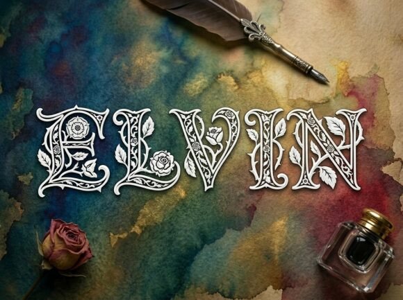 Elvin: The Stunning Decorative Display Font for Bold Branding