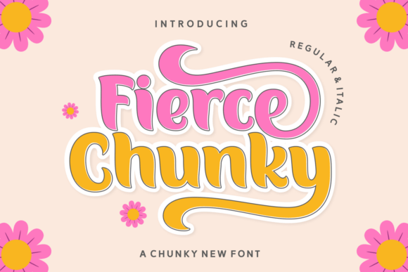 Fierce Chunky Font for Handmade Creations