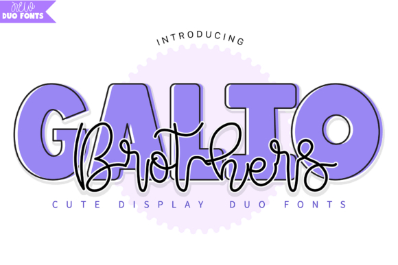 Galio Brothers Duo: A Playful Font Pair for Modern Branding