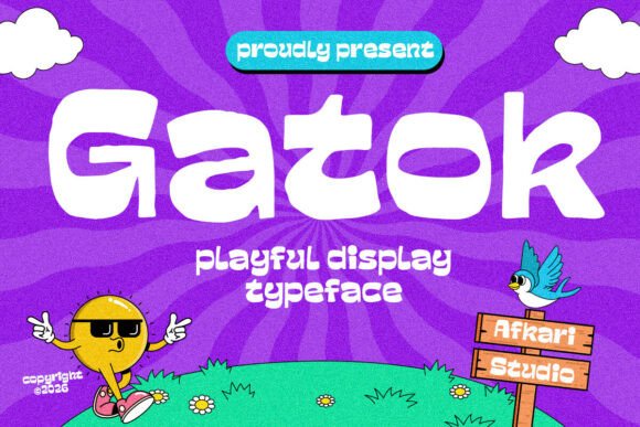 Gatok: A Playful Display Typeface for Bold Editorial Design