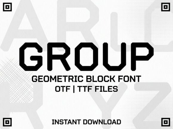 Group: The Stunning Display Font for Creative Crafters