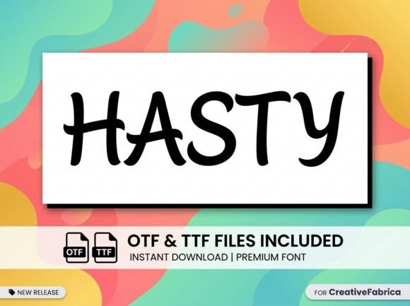 Hasty: The Display Typeface That Elevates Small Business Branding