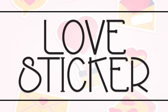 Love Sticker: The Handwritten Display Font for Authentic Branding