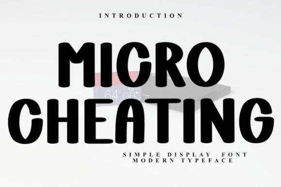 Micro Cheating Font for Editorial Design and Branding