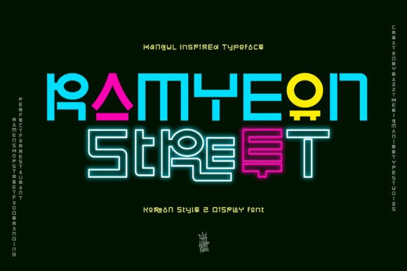Ramyeon Street Font for Bold Branding and Eye-Catching Design