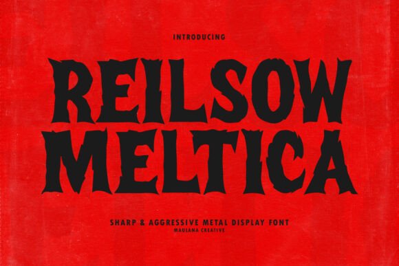 Reilsow Meltica Font for Bold Editorial Design