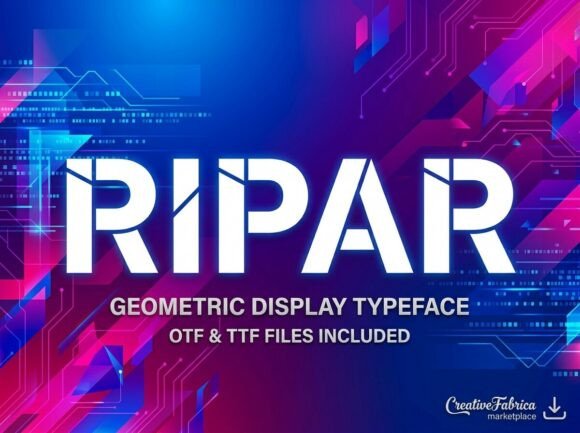 Ripar: The Premium Display Typeface for Bold Editorial Design