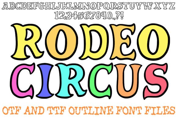 Rodeo Circus Font for Vintage-Themed Editorial Design