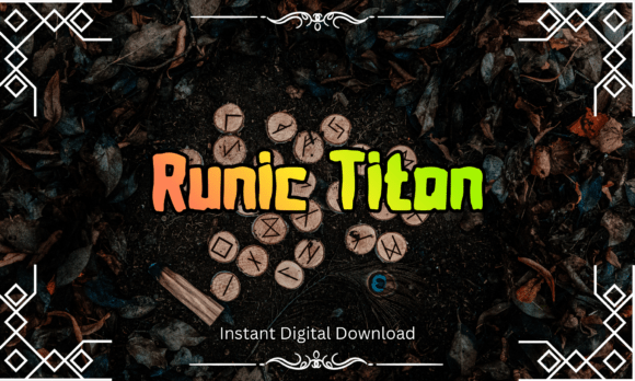 Runic Titan Font for Mythic Branding and Editorial Design