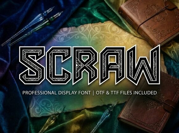 Scraw: A Display Font That Elevates Handmade Creations