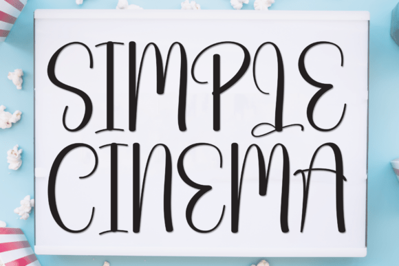 Simple Cinema: The Whimsical Display Typeface for Creative Makers